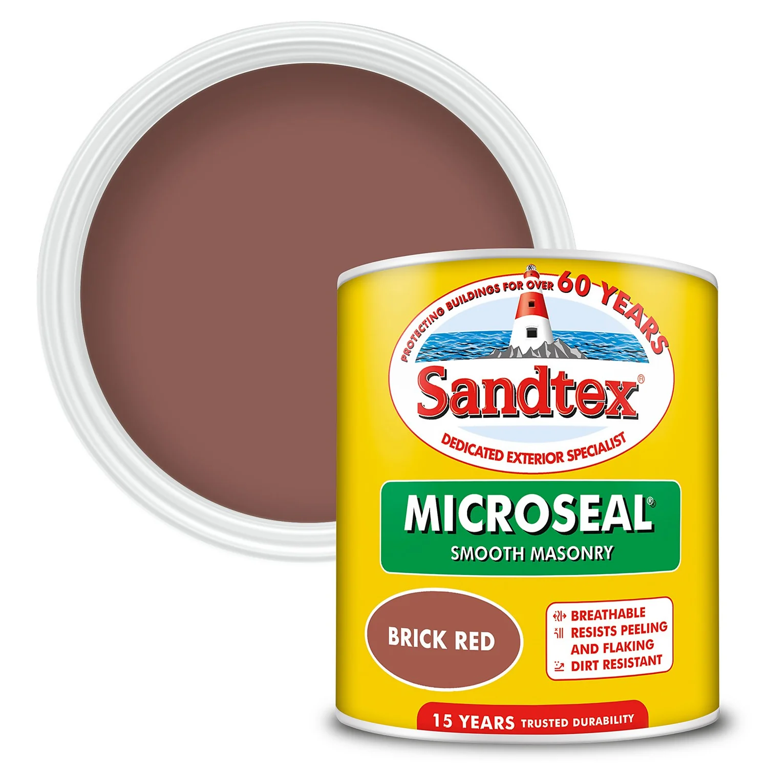Sandtex® Ultra Smooth Masonry Paint Brick Red - 1L 3 Sandtex® Ultra Smooth Masonry Paint Brick Red - 1L