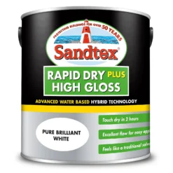 Sandtex® Rapid Dry Gloss Paint Pure Brilliant White - 2.5L 16 Sandtex® Rapid Dry Gloss Paint Pure Brilliant White - 2.5L -Laura Paint Shop 12813368 2884951367067072