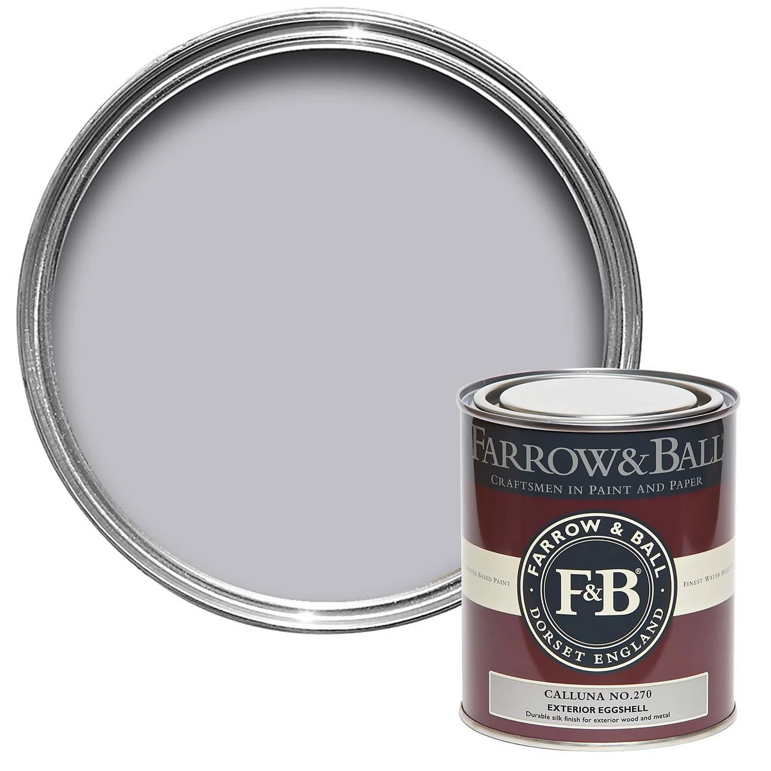 Farrow & Ball Exterior Eggshell Paint Calluna - 750ml 3 Farrow & Ball Exterior Eggshell Paint Calluna - 750ml