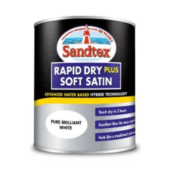 Sandtex® Rapid Dry Satin Paint Pure Brilliant White - 750ml 16 Sandtex® Rapid Dry Satin Paint Pure Brilliant White - 750ml -Laura Paint Shop 12813509 7584951367094378