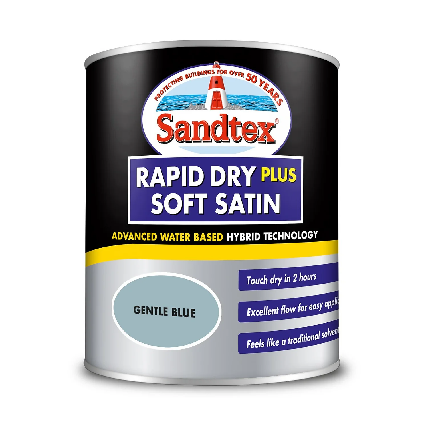 Sandtex® Rapid Dry Satin Paint Gentle Blue - 750ml 9 Sandtex® Rapid Dry Satin Paint Gentle Blue - 750ml - Image 7