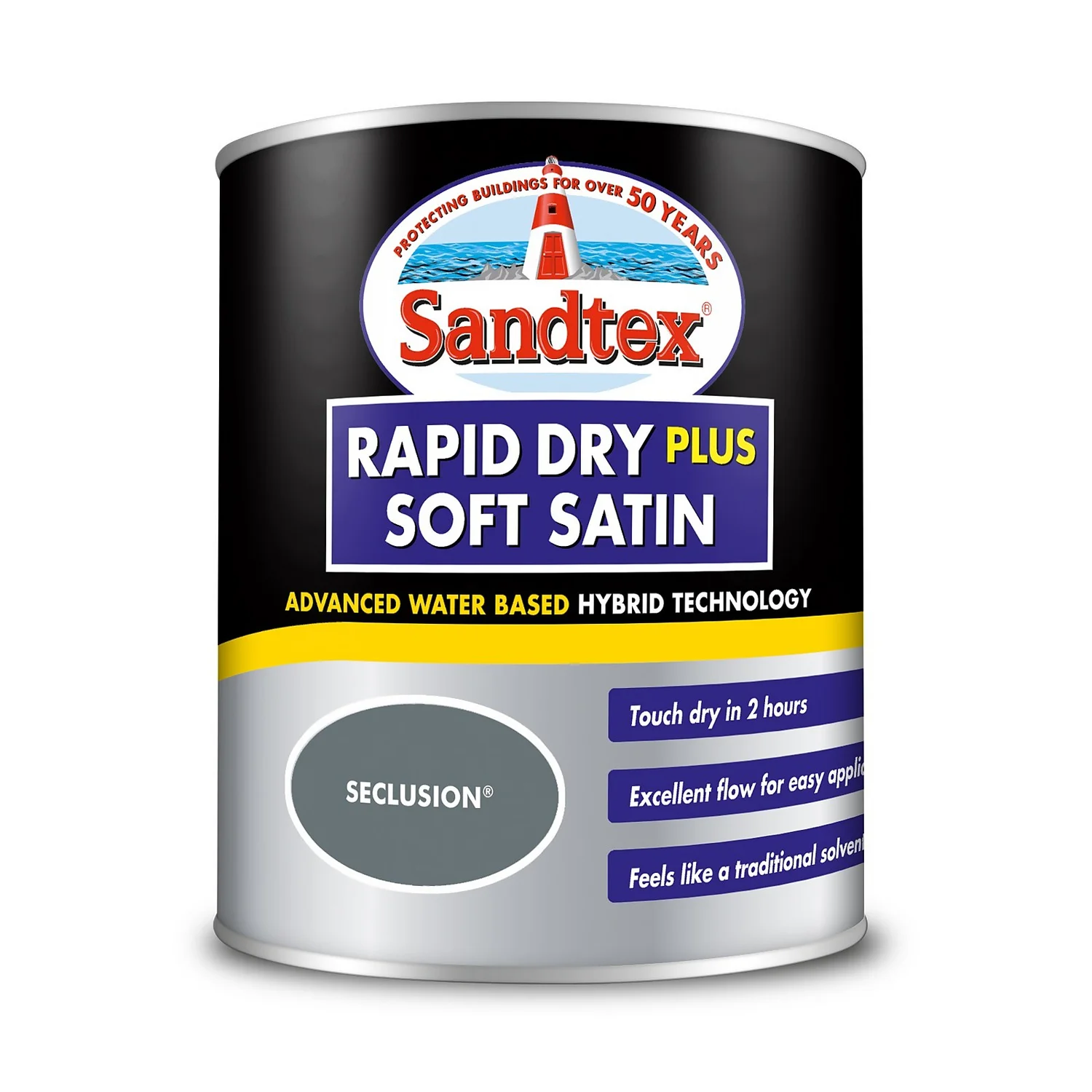 Sandtex® Rapid Dry Satin Paint Seclusion - 750ml 9 Sandtex® Rapid Dry Satin Paint Seclusion - 750ml - Image 7