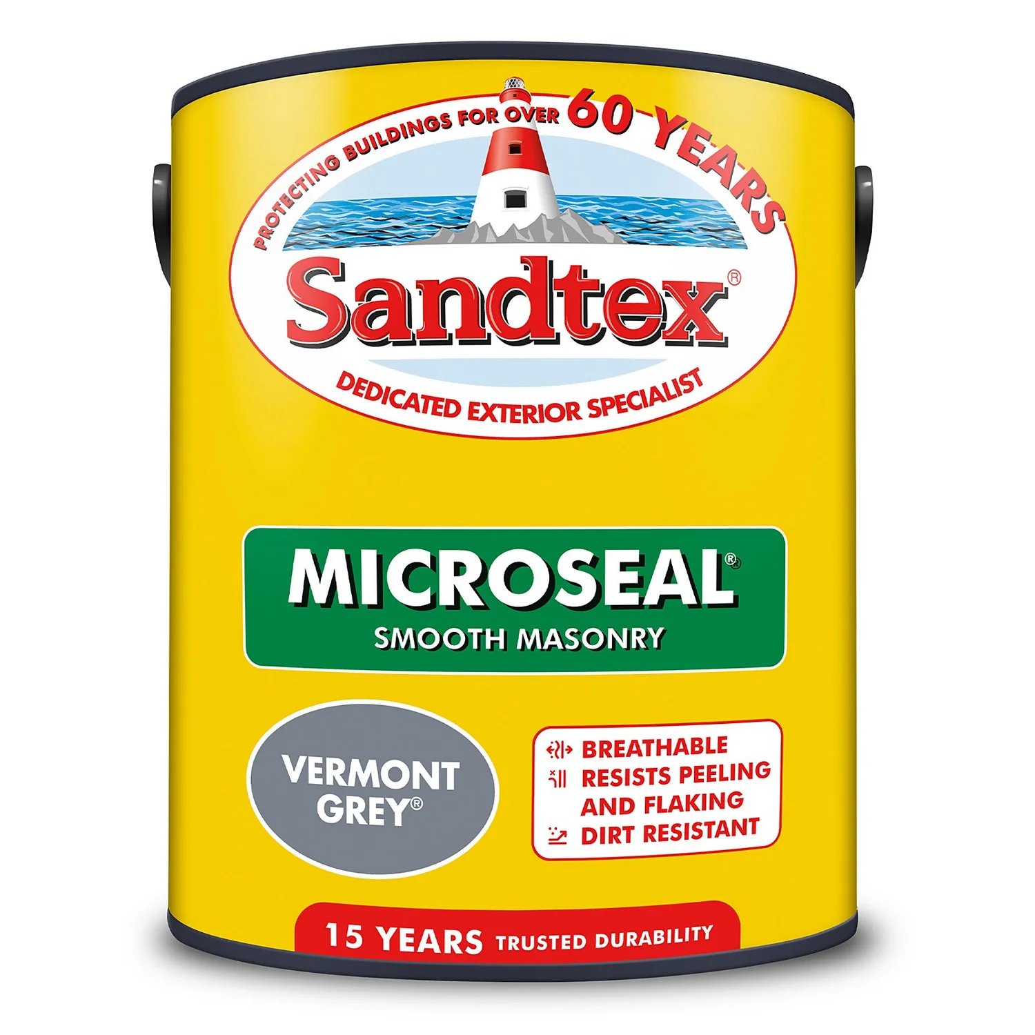 Sandtex® Ultra Smooth Masonry Paint Vermont Grey - 5L 10 Sandtex® Ultra Smooth Masonry Paint Vermont Grey - 5L - Image 8