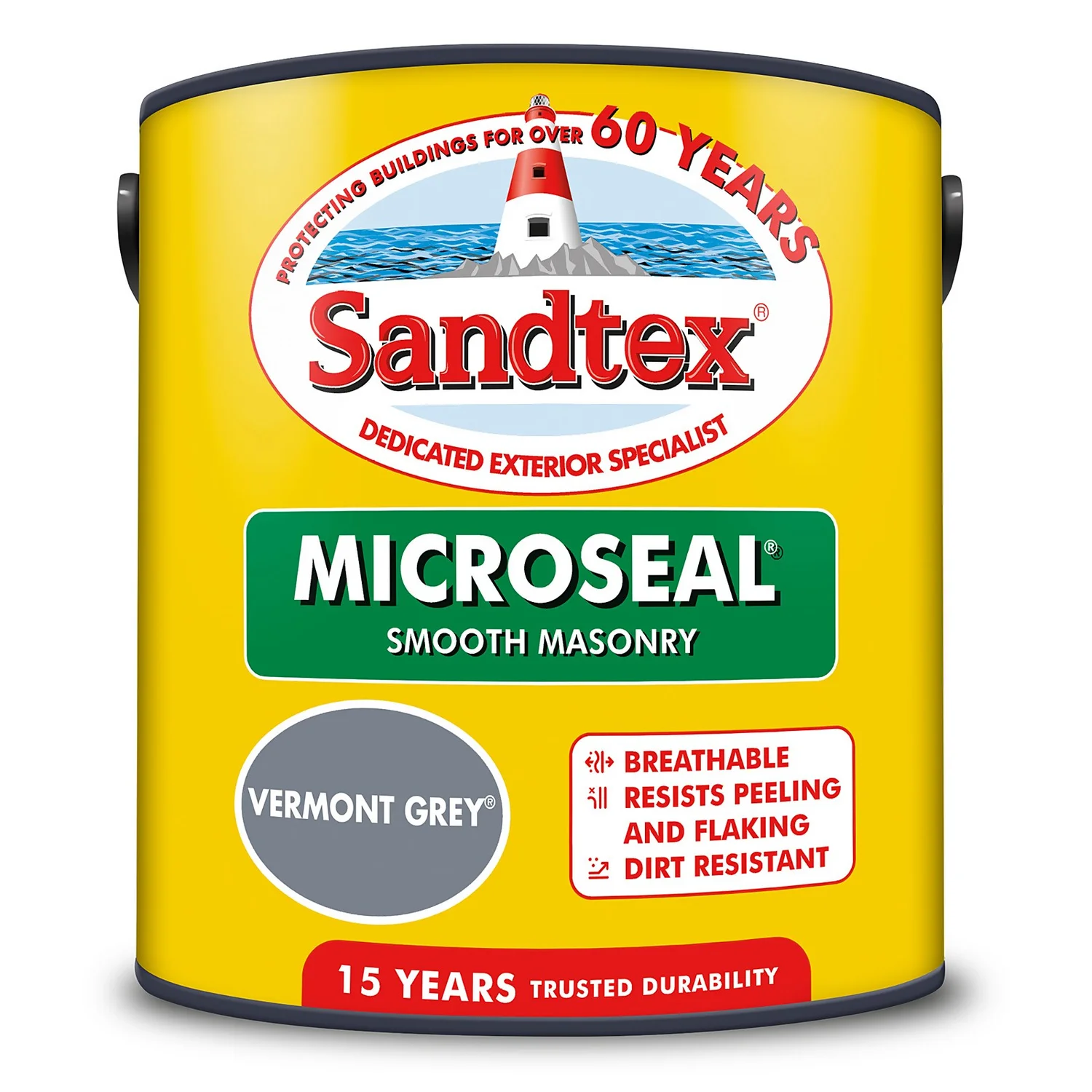 Sandtex® Ultra Smooth Masonry Paint Vermont Grey - 2.5L 10 Sandtex® Ultra Smooth Masonry Paint Vermont Grey - 2.5L - Image 8