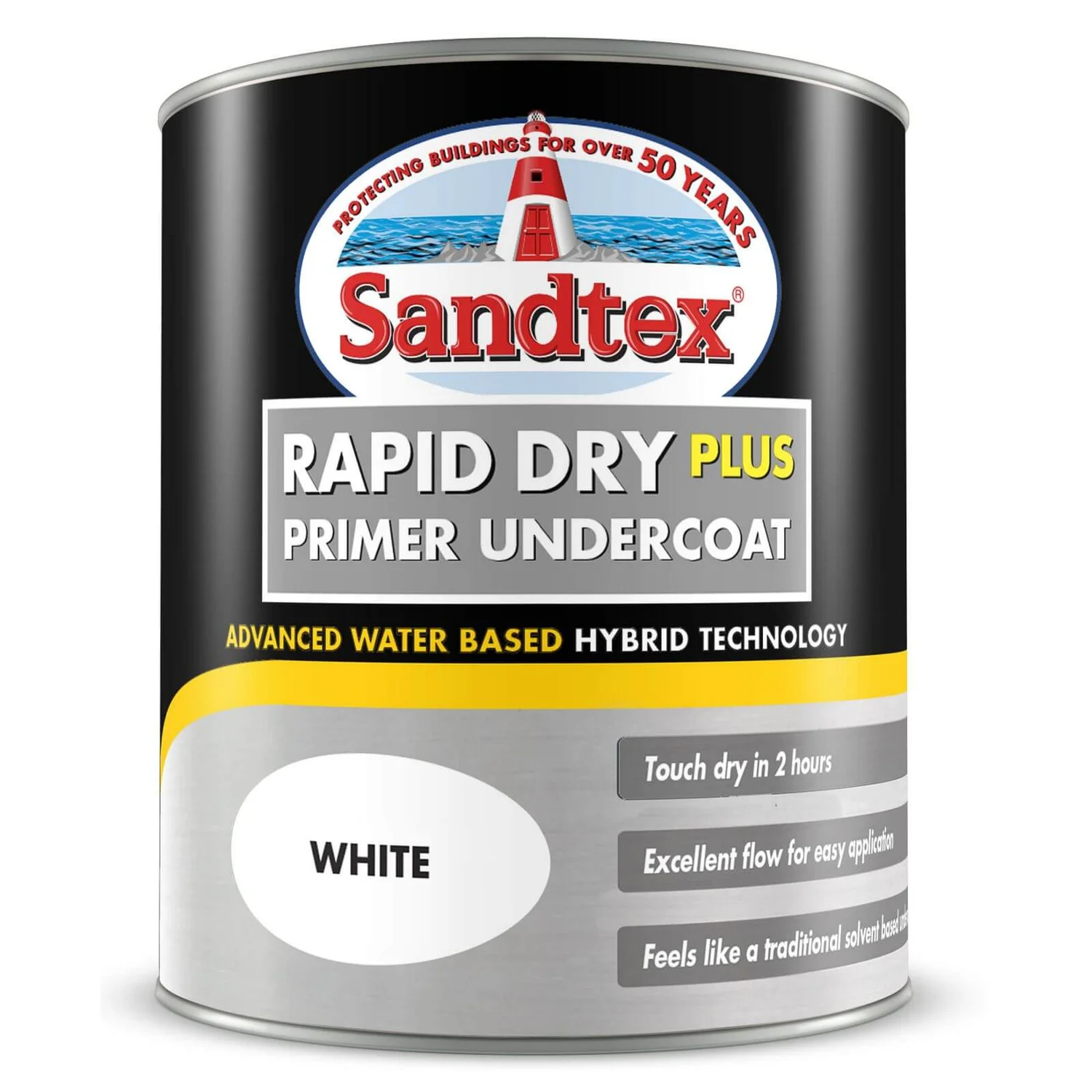 Sandtex Rapid Dry Primer Undercoat - White - 750ml 4 Sandtex Rapid Dry Primer Undercoat - White - 750ml - Image 2