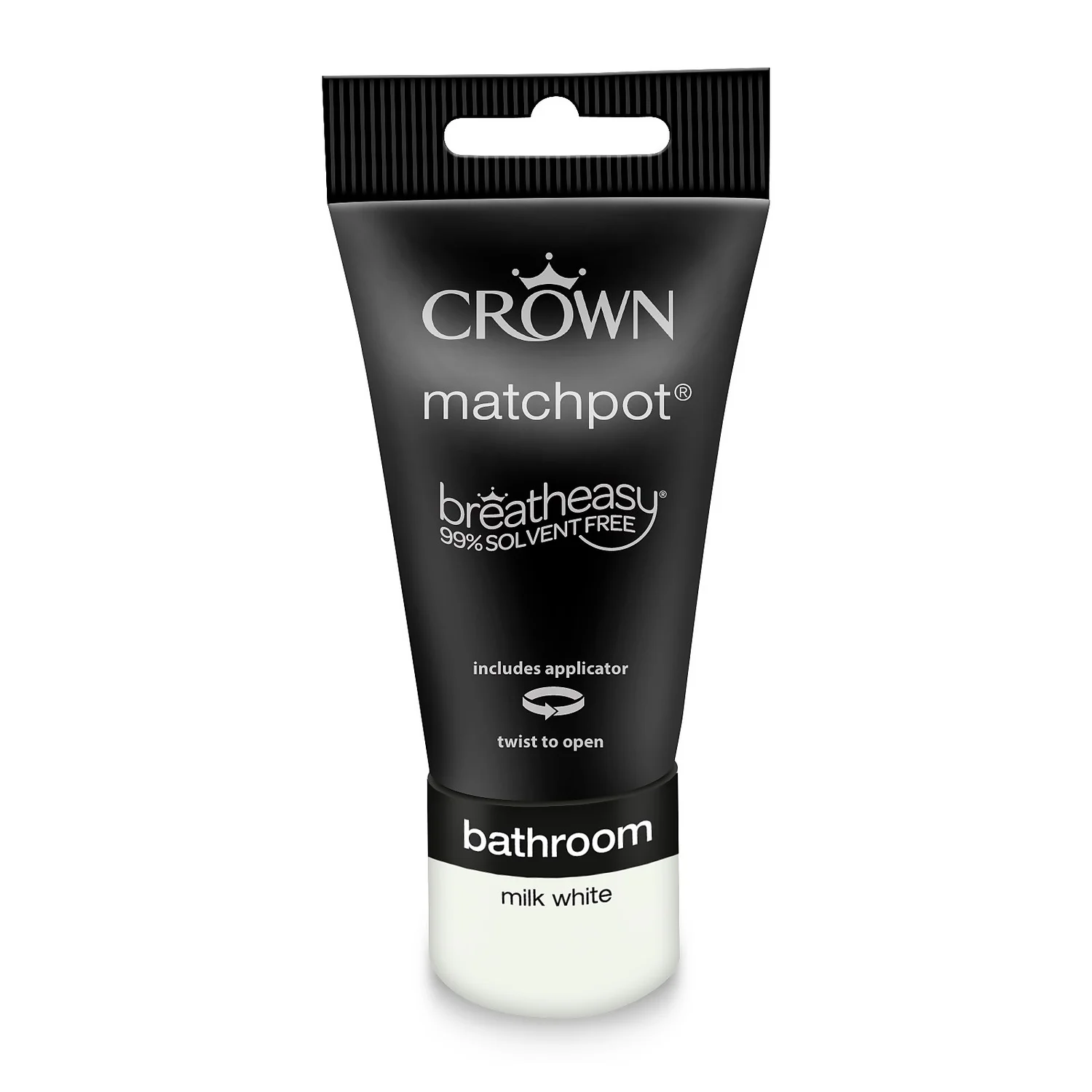 Crown Breatheasy Bathroom - Milk White - Mid Sheen Paint - 40ml 8 Crown Breatheasy Bathroom - Milk White - Mid Sheen Paint - 40ml - Image 6