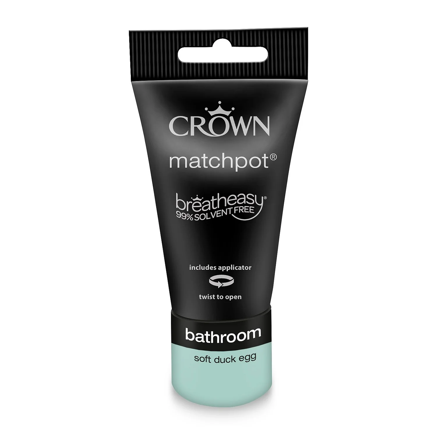 Crown Breatheasy Bathroom Mid Sheen Paint Soft Duck Egg - Tester 40ml 8 Crown Breatheasy Bathroom Mid Sheen Paint Soft Duck Egg - Tester 40ml - Image 6