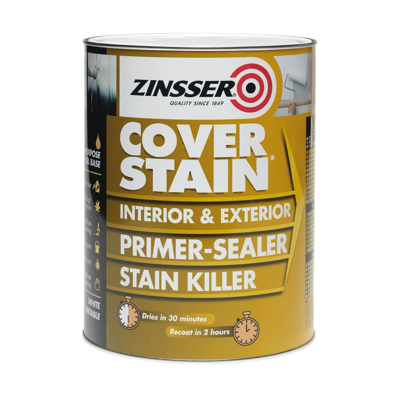 Zinsser Coverstain Primer Sealer - 1L 3 Zinsser Coverstain Primer Sealer - 1L