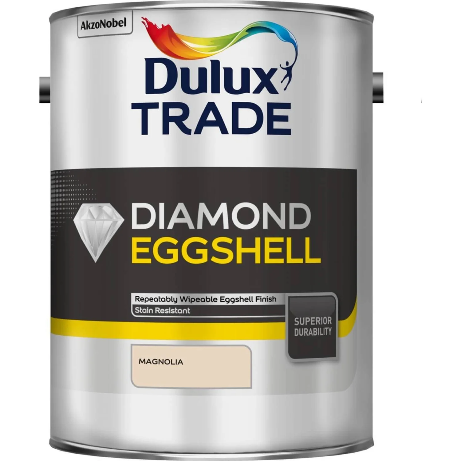 Dulux Trade Diamond Eggshell Magnolia - 5L 3 Dulux Trade Diamond Eggshell Magnolia - 5L