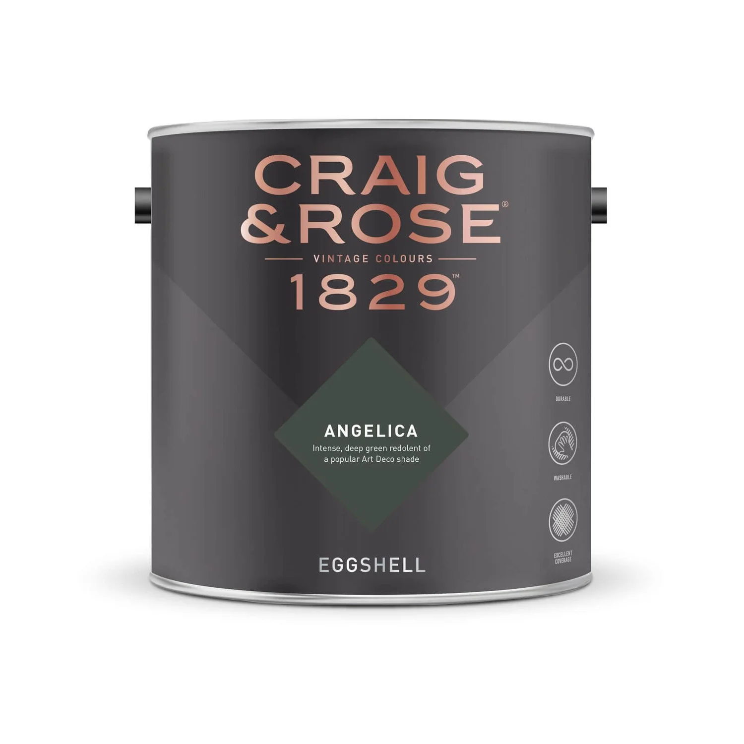 Craig & Rose 1829 Eggshell Paint Angelica - 2.5L 4 Craig & Rose 1829 Eggshell Paint Angelica - 2.5L - Image 2