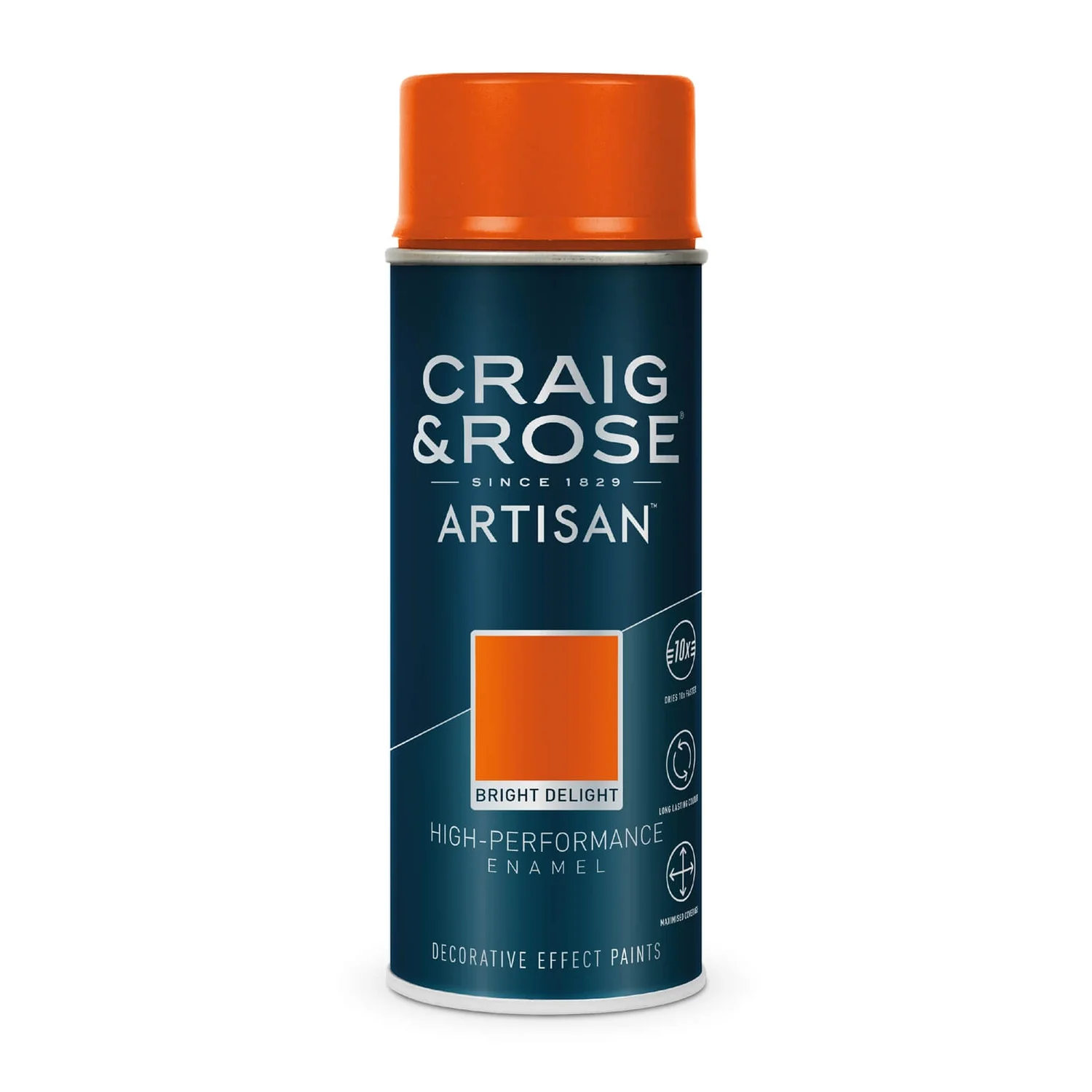 Craig & Rose Artisan Enamel Gloss Spray Paint - Bright Delight - 400ml 4 Craig & Rose Artisan Enamel Gloss Spray Paint - Bright Delight - 400ml - Image 2