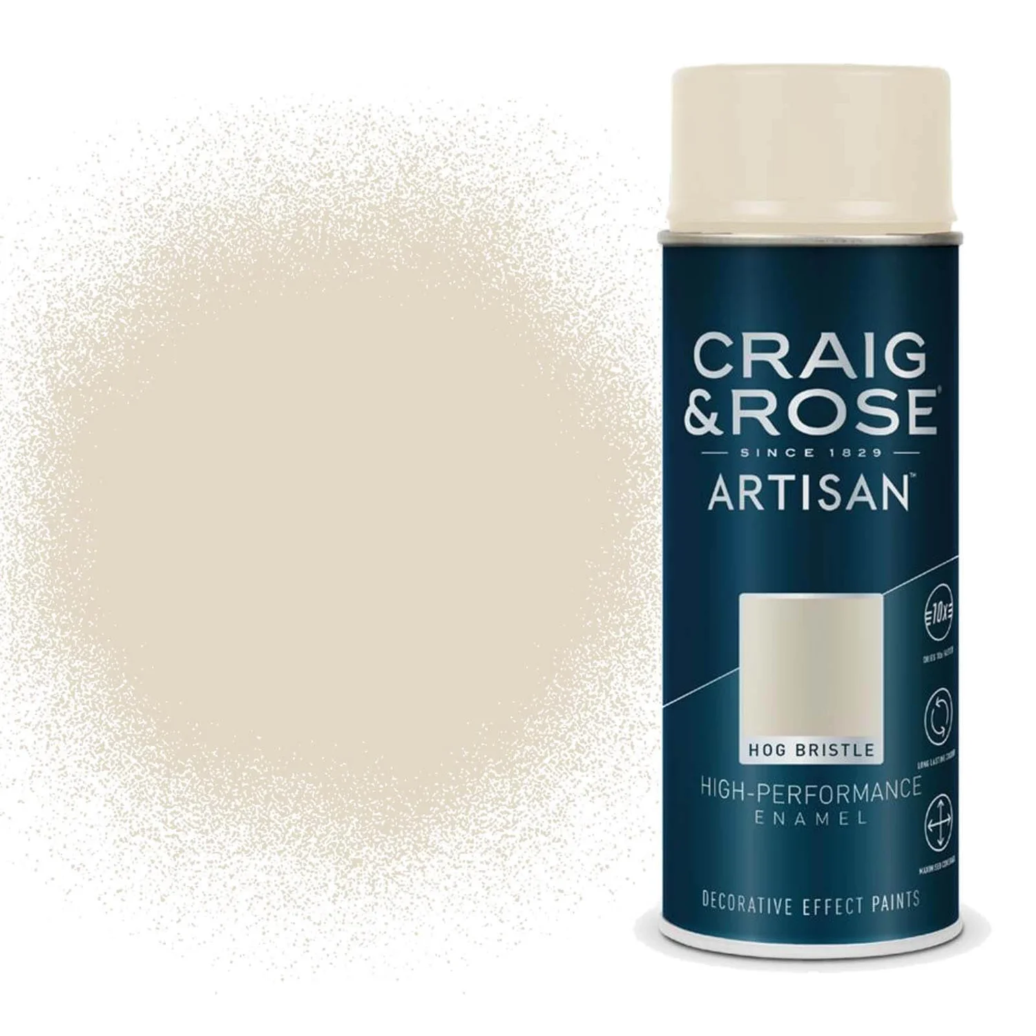Craig & Rose Artisan Enamel Gloss Spray Paint - Hog Bristle - 400ml 3 Craig & Rose Artisan Enamel Gloss Spray Paint - Hog Bristle - 400ml