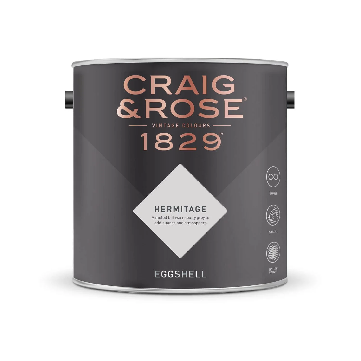 Craig & Rose 1829 Eggshell Paint Hermitage - 2.5L 4 Craig & Rose 1829 Eggshell Paint Hermitage - 2.5L - Image 2