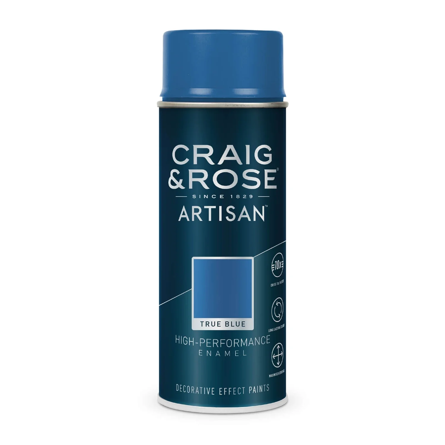 Craig & Rose Artisan Enamel Gloss Spray Paint - True Blue - 400ml 4 Craig & Rose Artisan Enamel Gloss Spray Paint - True Blue - 400ml - Image 2