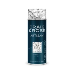 Craig & Rose Artisan Marble Effect Spray Paint - Black - 400ml