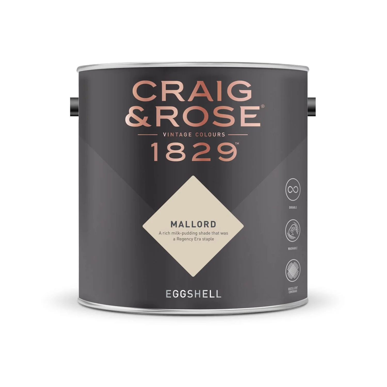 Craig & Rose 1829 Eggshell Paint Mallord - 2.5L 4 Craig & Rose 1829 Eggshell Paint Mallord - 2.5L - Image 2