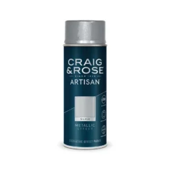 Craig & Rose Artisan Metallic Effect Spray Paint - Silver - 400ml