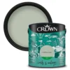 Crown Walls & Ceilings Silk Emulsion Paint Mellow Sage - 2.5L -Laura Paint Shop 12818023 1584966163396253
