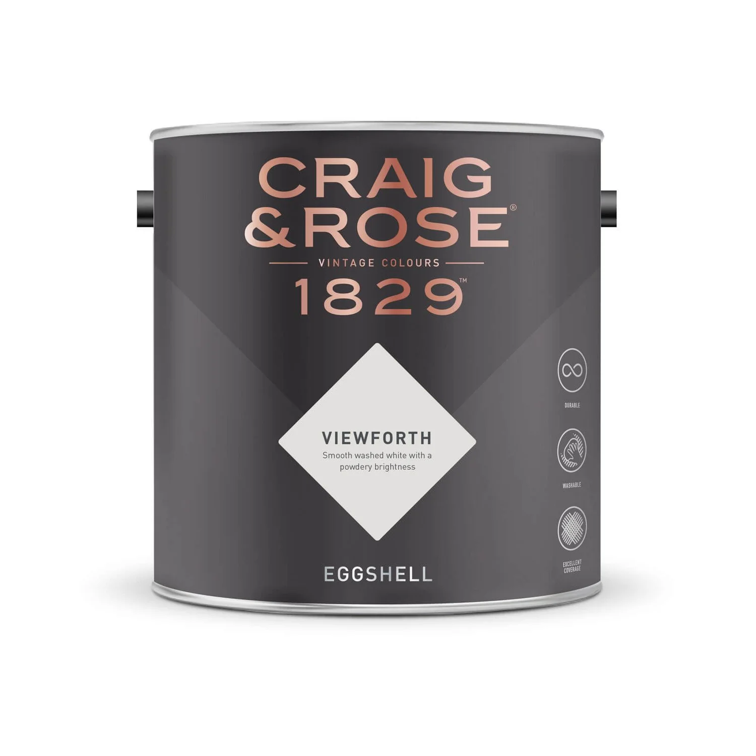 Craig & Rose 1829 Eggshell Paint Viewforth - 2.5L 4 Craig & Rose 1829 Eggshell Paint Viewforth - 2.5L - Image 2