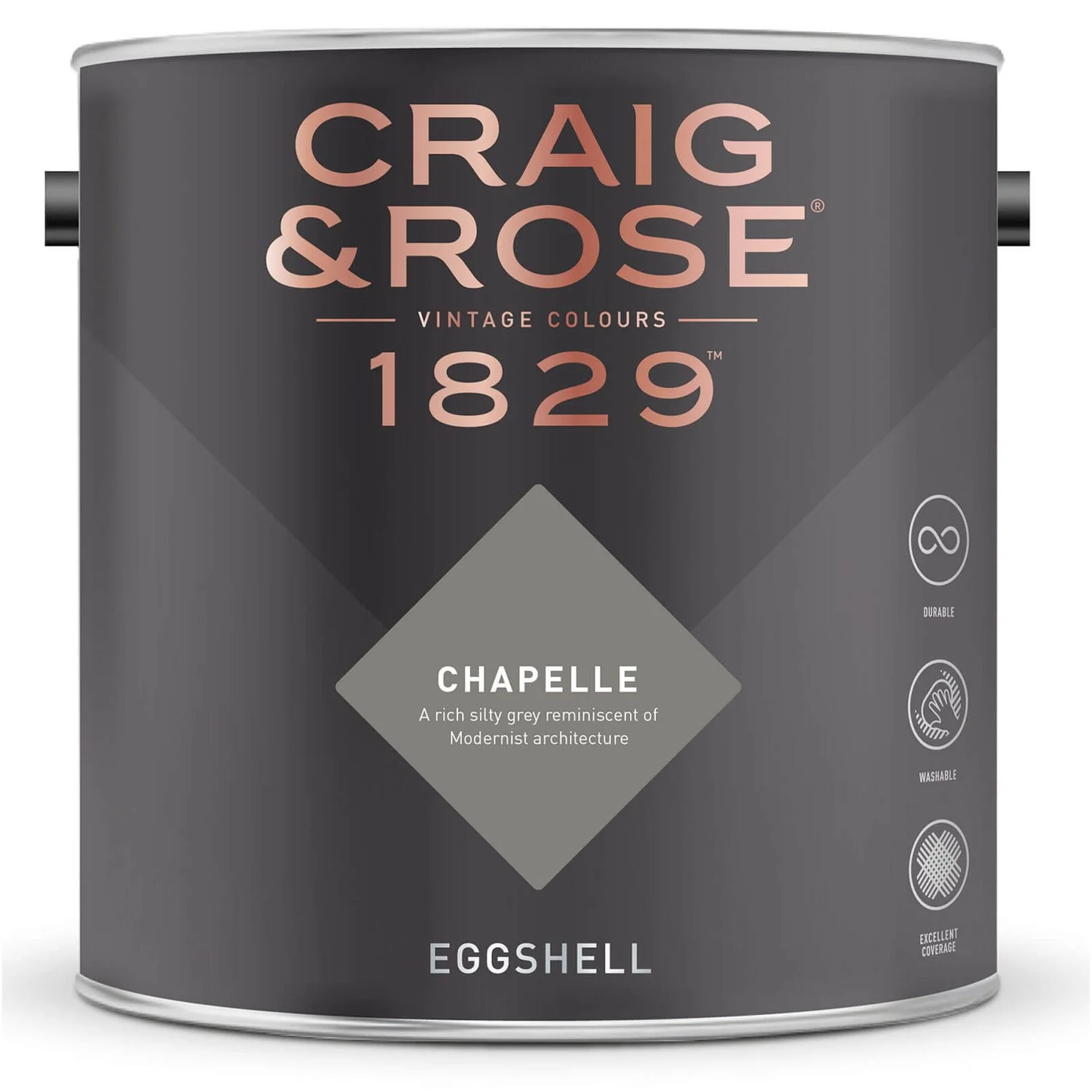 Craig & Rose 1829 Eggshell Paint Chapelle - 2.5L 4 Craig & Rose 1829 Eggshell Paint Chapelle - 2.5L - Image 2