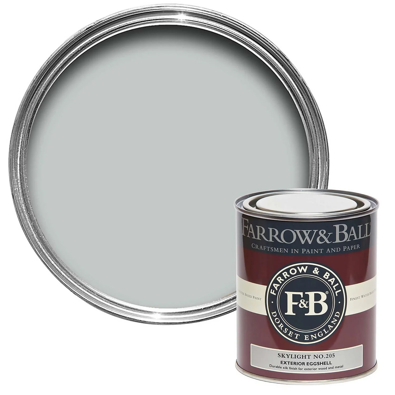 Farrow & Ball Exterior Eggshell Paint Skylight - 750ml 3 Farrow & Ball Exterior Eggshell Paint Skylight - 750ml