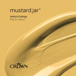 Crown Walls & Ceilings Matt Emulsion Paint Mustard Jar - Tester 40ml 13 Crown Walls & Ceilings Matt Emulsion Paint Mustard Jar - Tester 40ml -Laura Paint Shop 12819232 2214977313029336