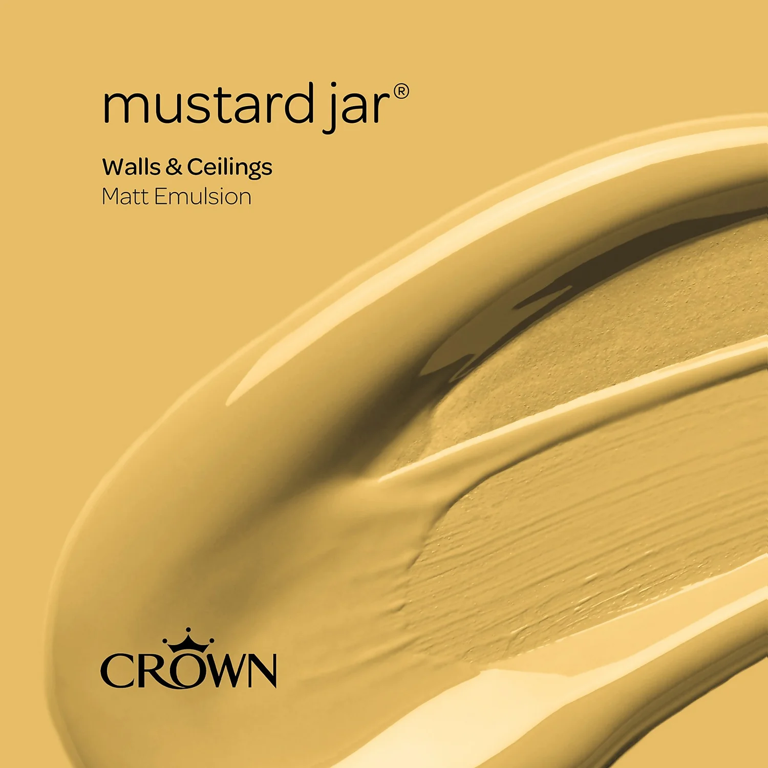 Crown Walls & Ceilings Matt Emulsion Paint Mustard Jar - Tester 40ml 7 Crown Walls & Ceilings Matt Emulsion Paint Mustard Jar - Tester 40ml - Image 5
