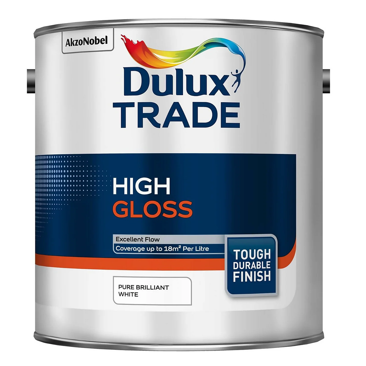 Dulux Trade Gloss Paint Pure Brilliant White - 2.5L 3 Dulux Trade Gloss Paint Pure Brilliant White - 2.5L