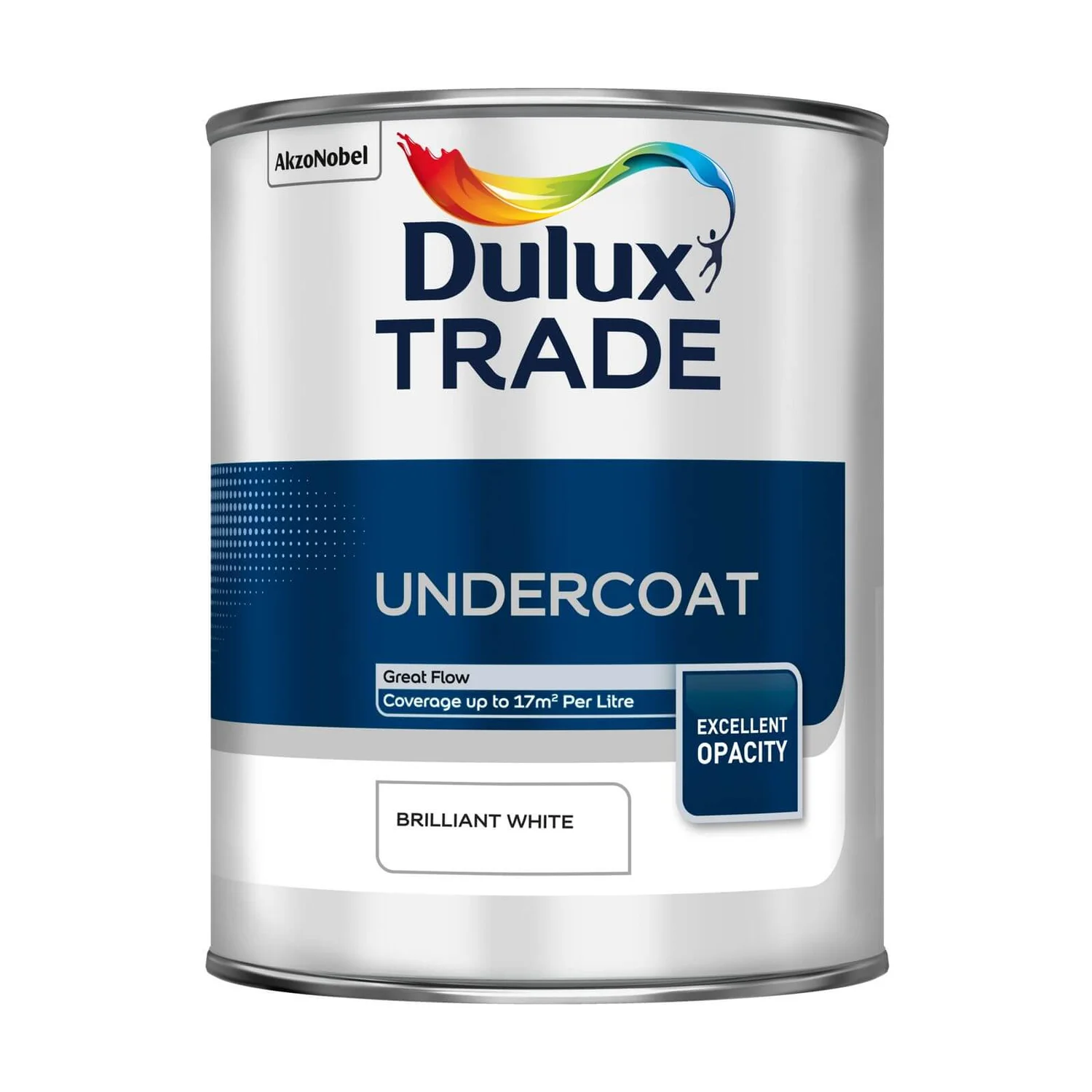 Dulux Trade Undercoat Pure Brilliant White Paint - 1L 3 Dulux Trade Undercoat Pure Brilliant White Paint - 1L