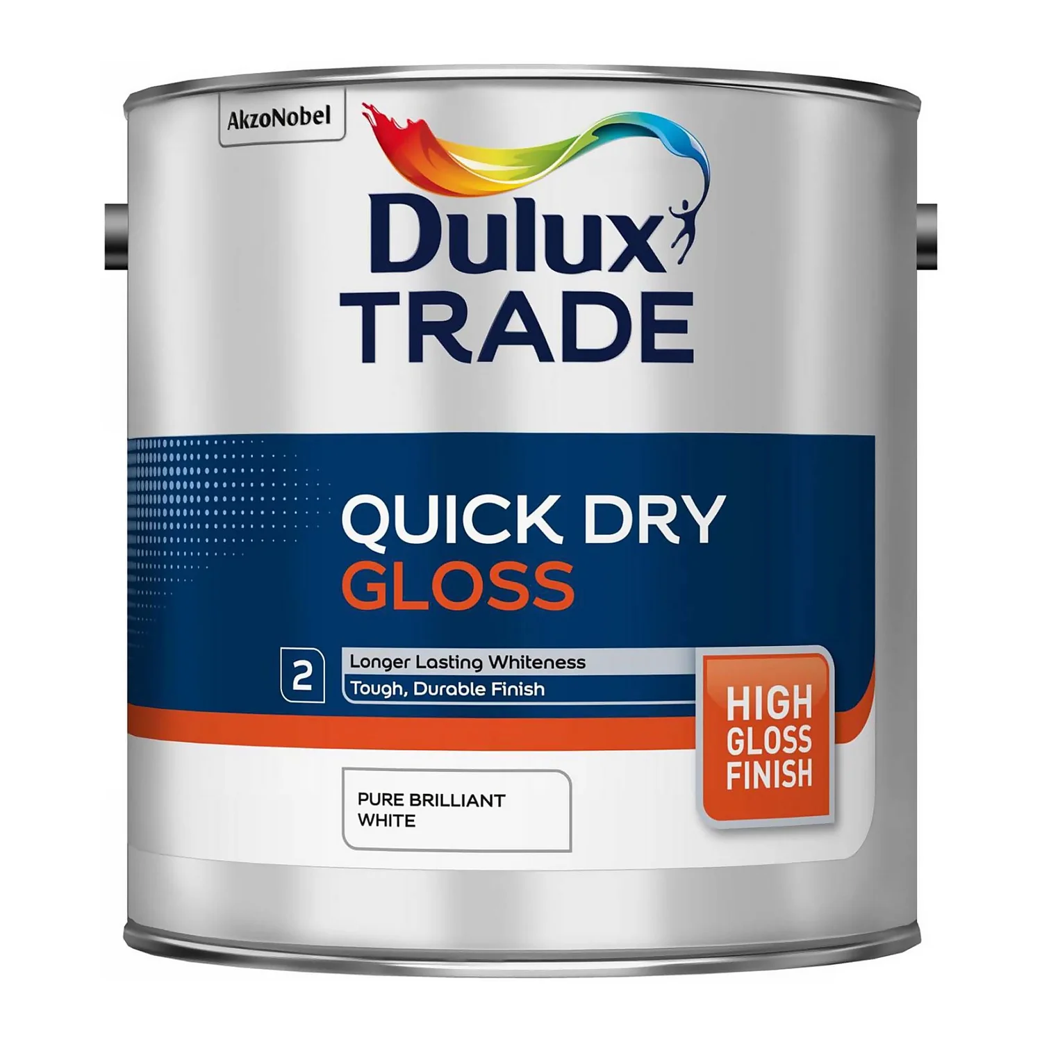Dulux Trade Quick Dry Gloss Pure Brilliant White - 2.5L 3 Dulux Trade Quick Dry Gloss Pure Brilliant White - 2.5L