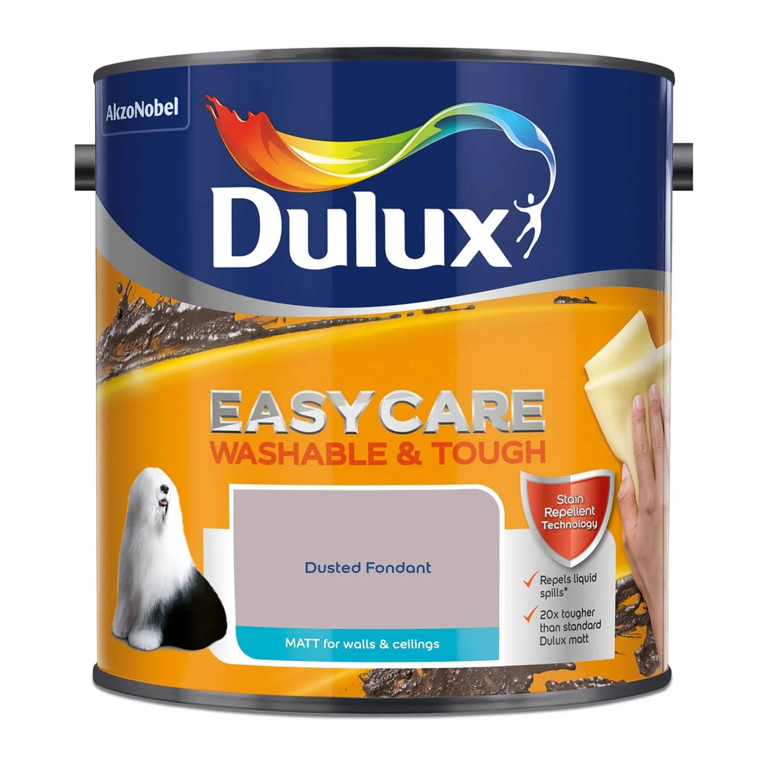 Dulux Easycare Washable & Tough Matt Paint Dusted Fondant - 2.5L 6 Dulux Easycare Washable & Tough Matt Paint Dusted Fondant - 2.5L - Image 4