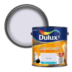 Dulux Easycare Washable & Tough Matt Paint Violet White - 2.5L