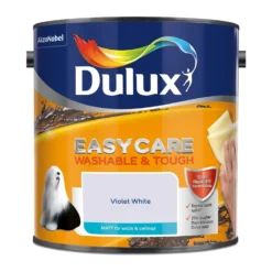 Dulux Easycare Washable & Tough Matt Paint Violet White - 2.5L 12 Dulux Easycare Washable & Tough Matt Paint Violet White - 2.5L -Laura Paint Shop 12819867 9974833216724869