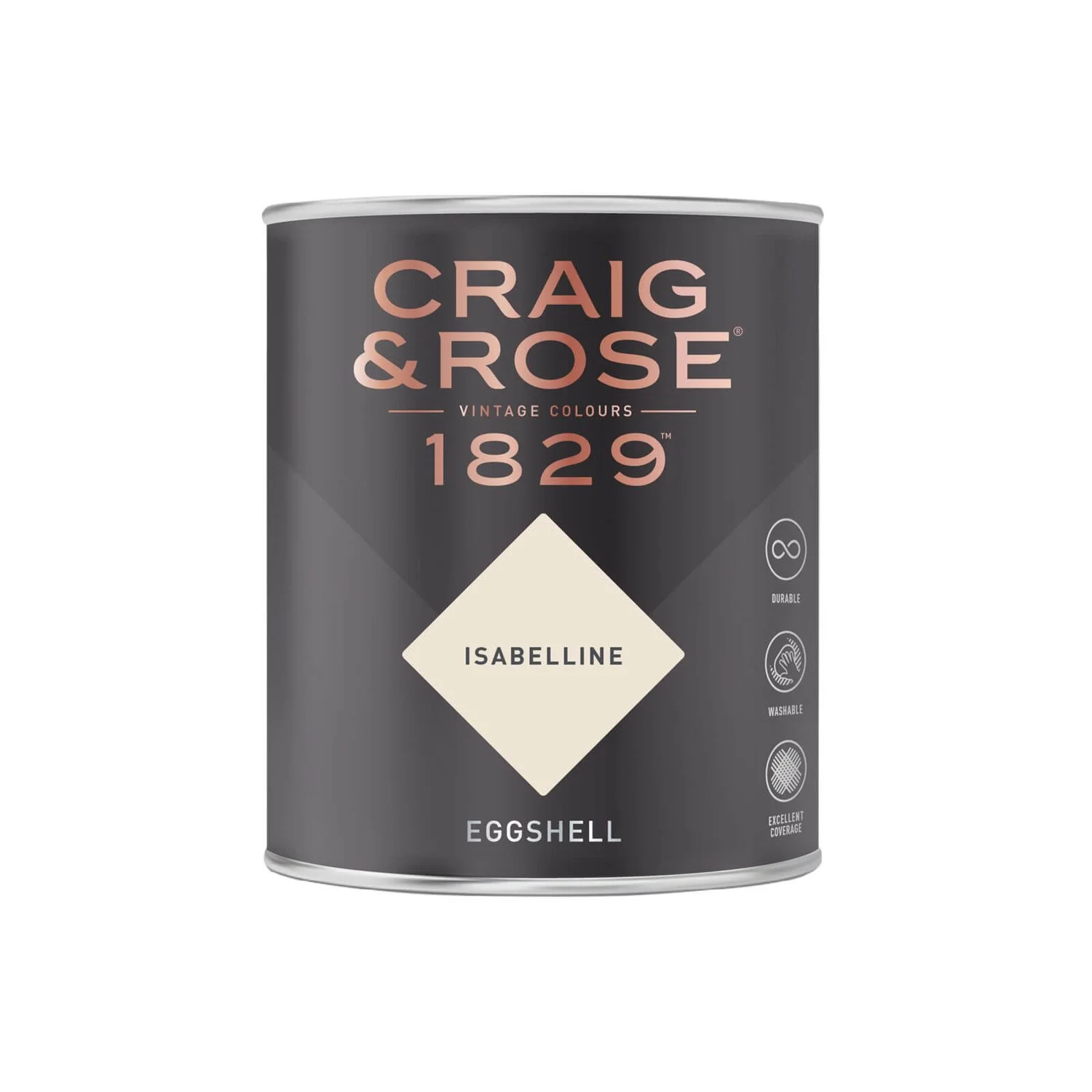 Craig & Rose 1829 Eggshell Paint Isabelline - 750ml 4 Craig & Rose 1829 Eggshell Paint Isabelline - 750ml - Image 2
