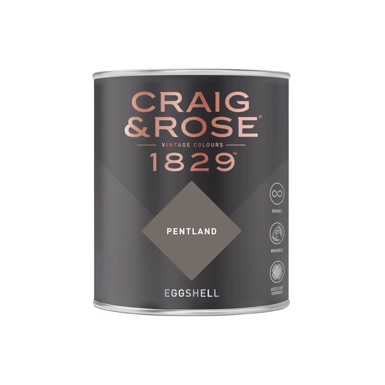 Craig & Rose 1829 Eggshell Paint Pentland - 750ml 4 Craig & Rose 1829 Eggshell Paint Pentland - 750ml - Image 2