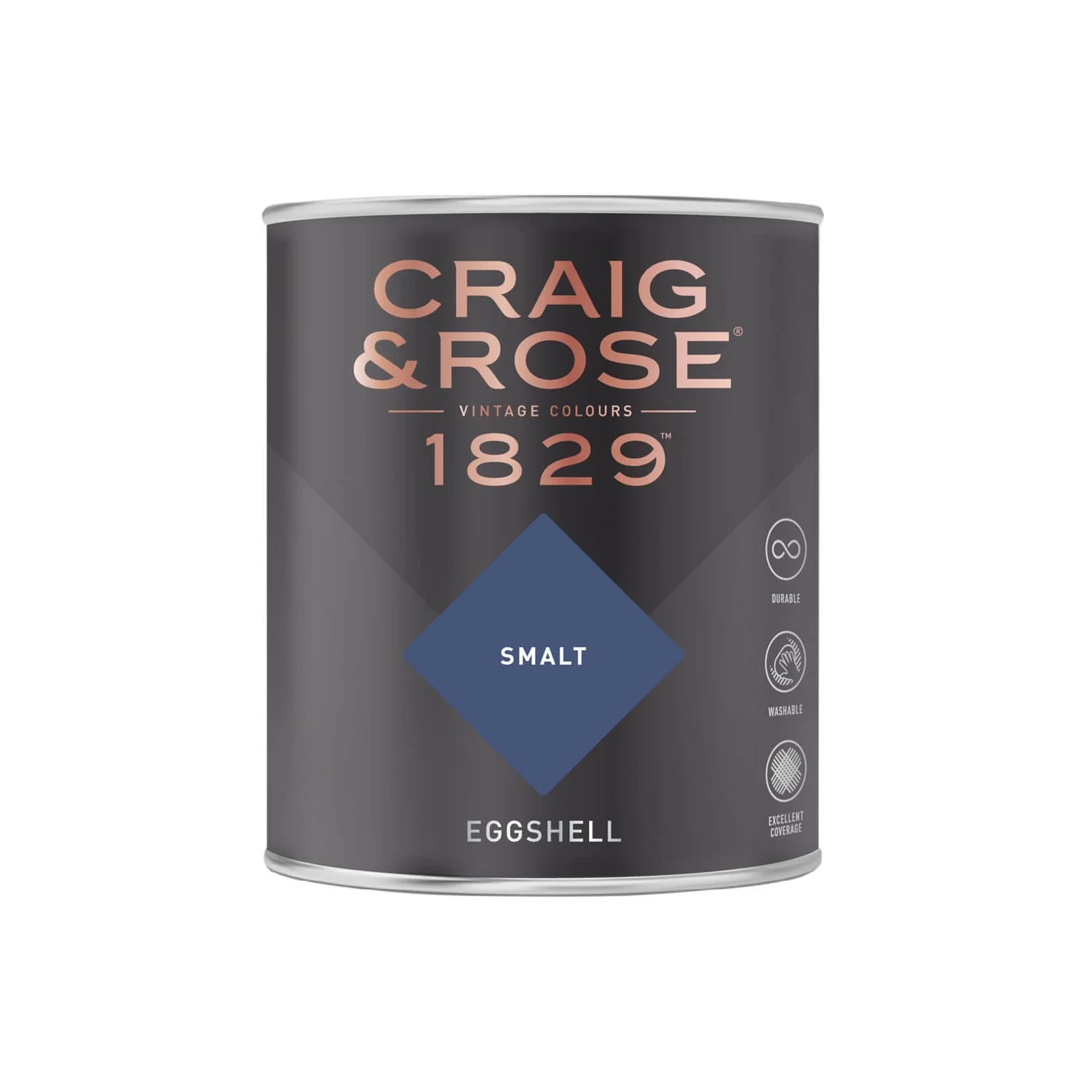 Craig & Rose 1829 Eggshell Paint Smalt - 750ml 4 Craig & Rose 1829 Eggshell Paint Smalt - 750ml - Image 2