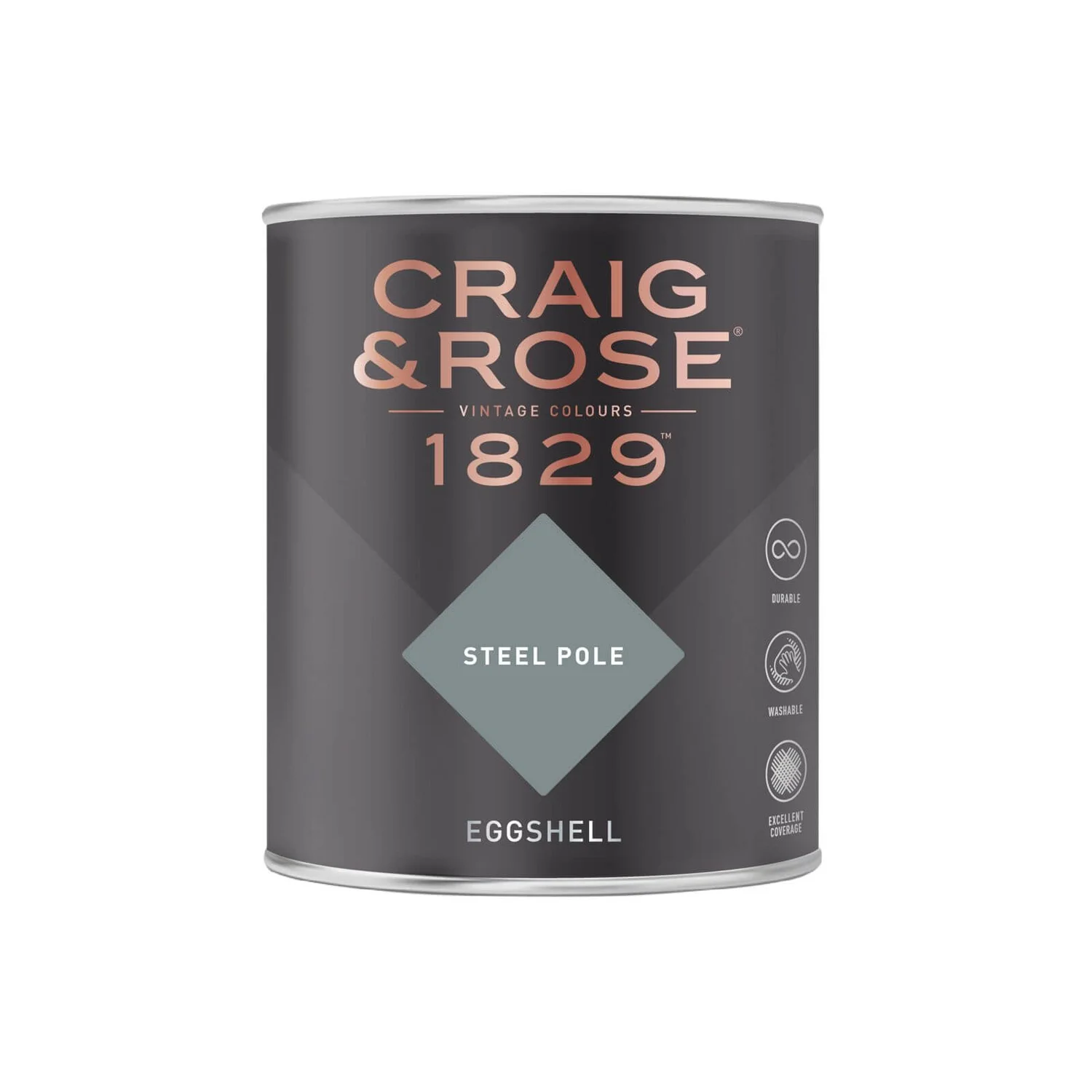 Craig & Rose 1829 Eggshell Paint Steel Pole - 750ml 4 Craig & Rose 1829 Eggshell Paint Steel Pole - 750ml - Image 2