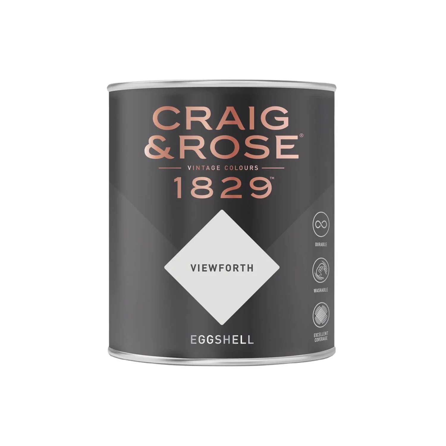 Craig & Rose 1829 Eggshell Paint Viewforth - 750ml 4 Craig & Rose 1829 Eggshell Paint Viewforth - 750ml - Image 2