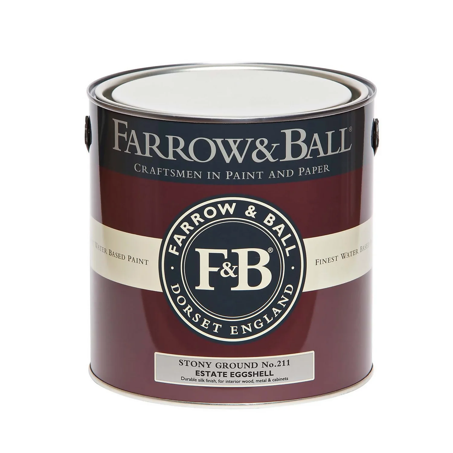 Farrow & Ball Estate Eggshell Paint Stony Ground - 2.5L 5 Farrow & Ball Estate Eggshell Paint Stony Ground - 2.5L - Image 3
