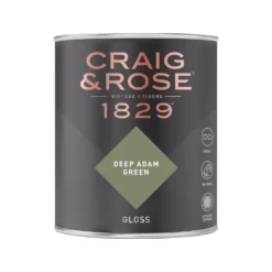 Craig & Rose 1829 Gloss Paint Deep Adam Green - 750ml -Laura Paint Shop 12820687 2114833222741447