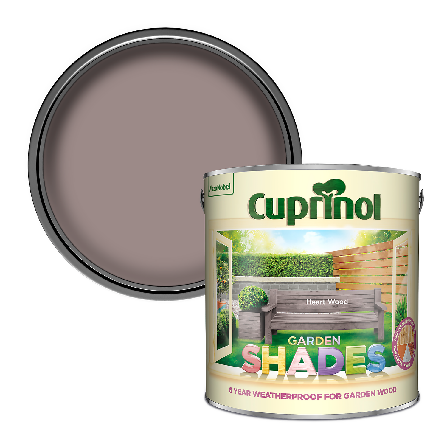 Cuprinol Garden Shades Heart Wood - 2.5L 3 Cuprinol Garden Shades Heart Wood - 2.5L