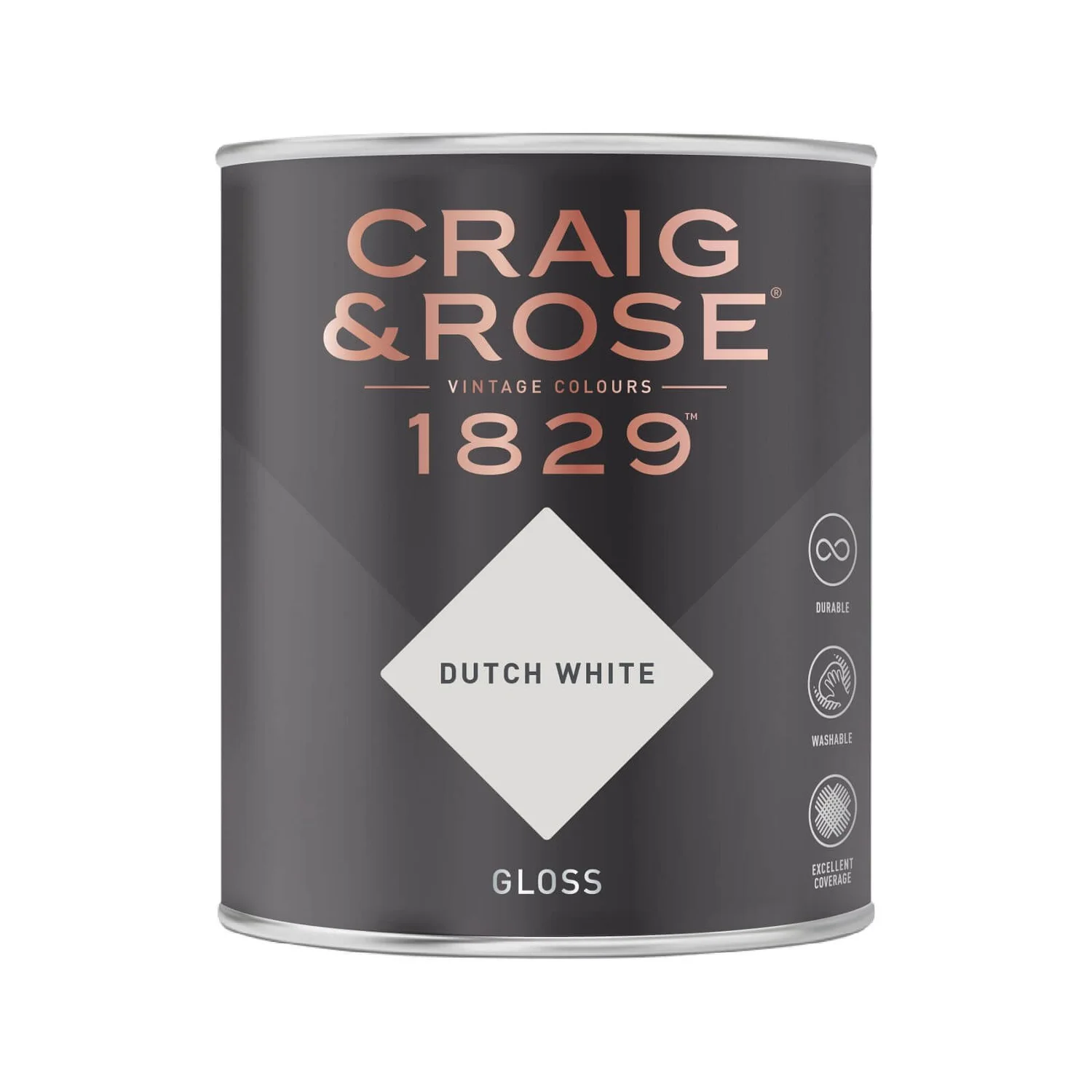 Craig & Rose 1829 Gloss Paint Dutch White - 750ml 4 Craig & Rose 1829 Gloss Paint Dutch White - 750ml - Image 2