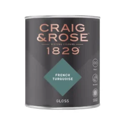 Craig & Rose 1829 Gloss Paint French Turquoise - 750ml -Laura Paint Shop 12820720 8784833221848176