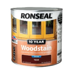Ronseal 10 Year Woodstain Teak Satin - 750ml 11 Ronseal 10 Year Woodstain Teak Satin - 750ml -Laura Paint Shop 12820822 6534831917998913