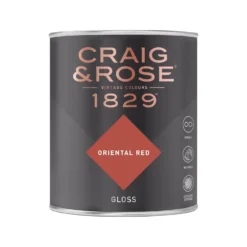 Craig & Rose 1829 Gloss Paint Oriental Red - 750ml -Laura Paint Shop 12820960 1054833221495325