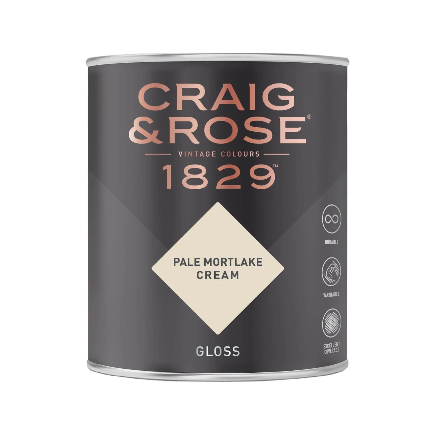 Craig & Rose 1829 Gloss Paint Pale Mortlake Cream - 750ml 4 Craig & Rose 1829 Gloss Paint Pale Mortlake Cream - 750ml - Image 2