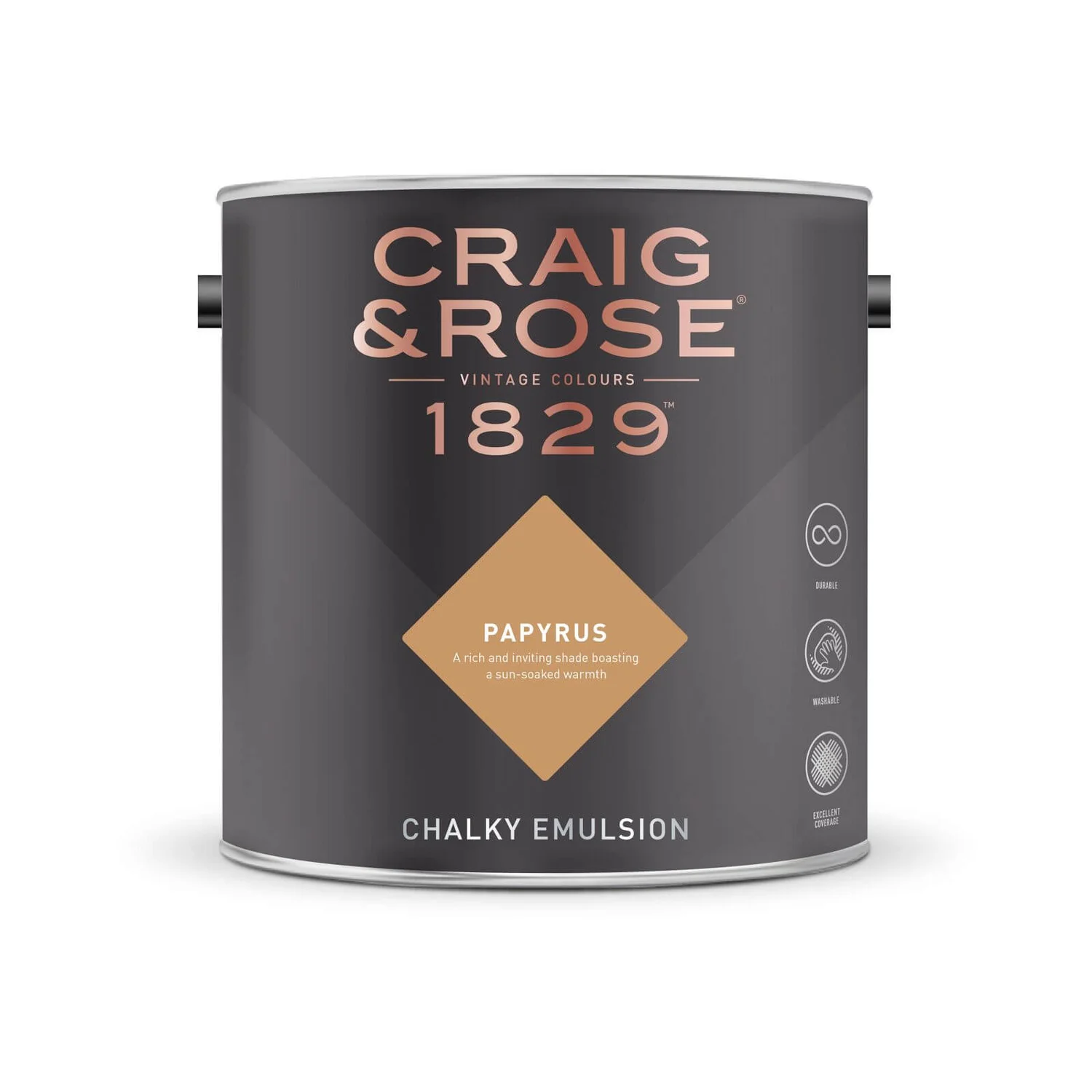 Craig & Rose 1829 Chalky Emulsion Paint Papyrus- Tester 50ml 4 Craig & Rose 1829 Chalky Emulsion Paint Papyrus- Tester 50ml - Image 2