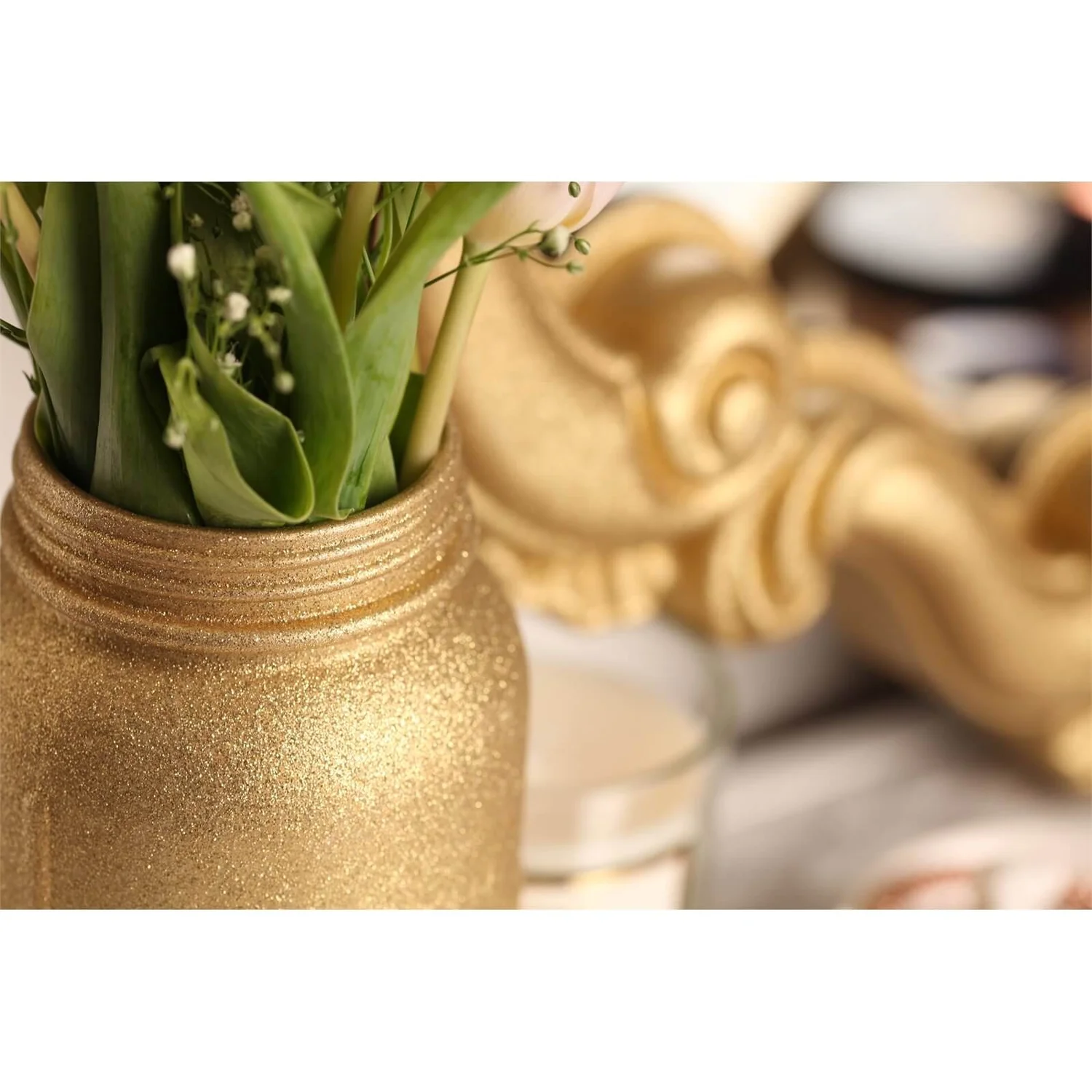 Rust-Oleum Gold - Glitter Spray Paint - 400ml 6 Rust-Oleum Gold - Glitter Spray Paint - 400ml - Image 4