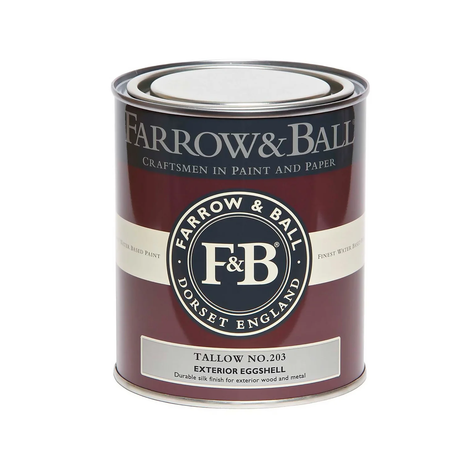 Farrow & Ball Exterior Eggshell Paint Tallow - 750ml 5 Farrow & Ball Exterior Eggshell Paint Tallow - 750ml - Image 3