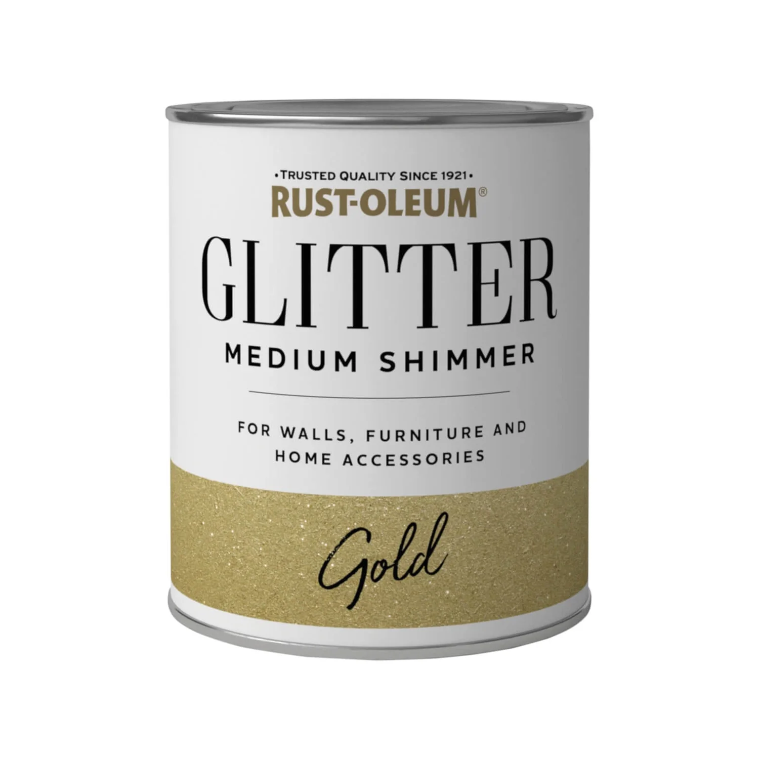 Rust-Oleum Medium Shimmer Gold Glitter - 250ml 3 Rust-Oleum Medium Shimmer Gold Glitter - 250ml